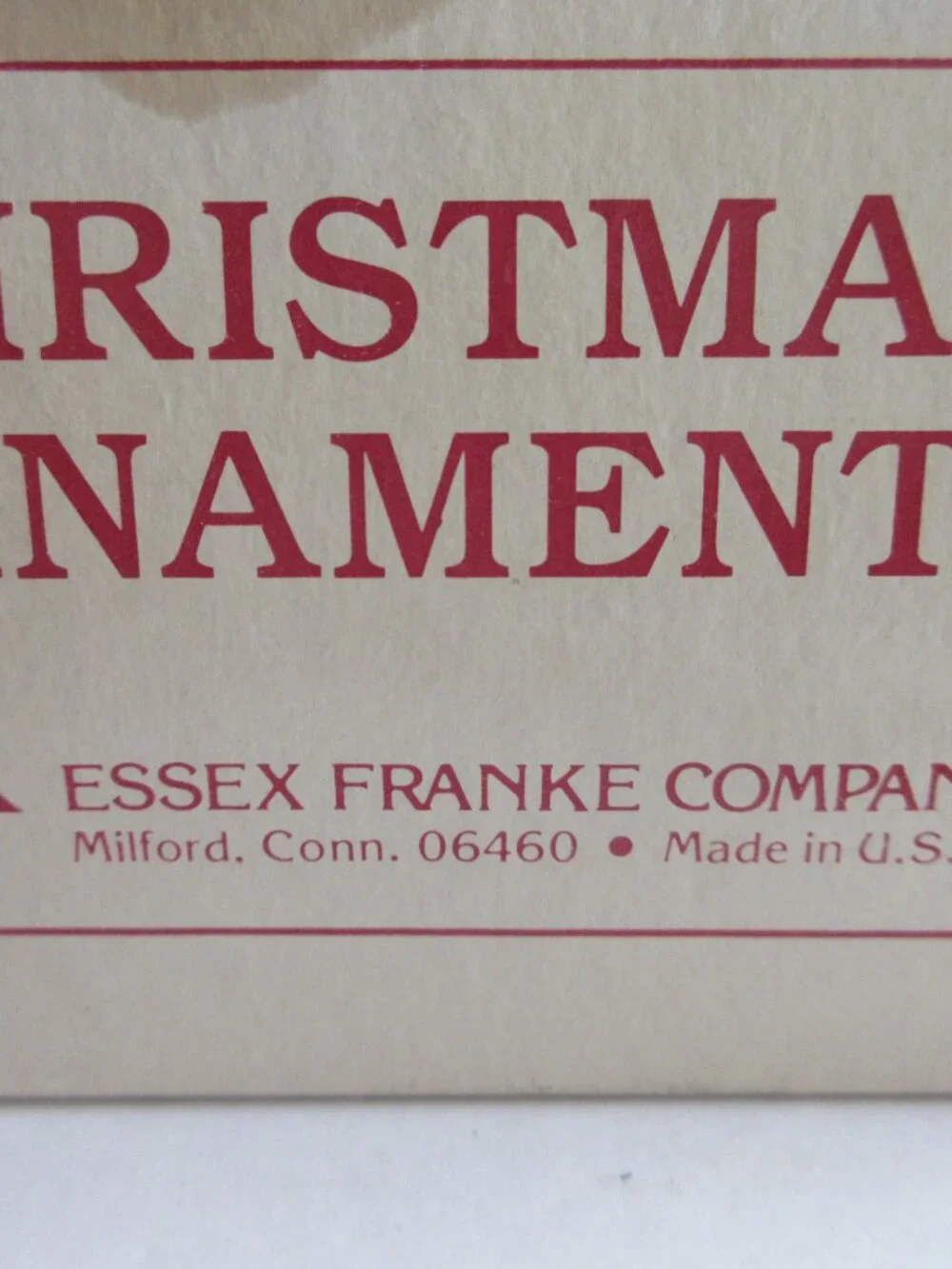 Essex Franke Company Glass Tree Ornaments 2